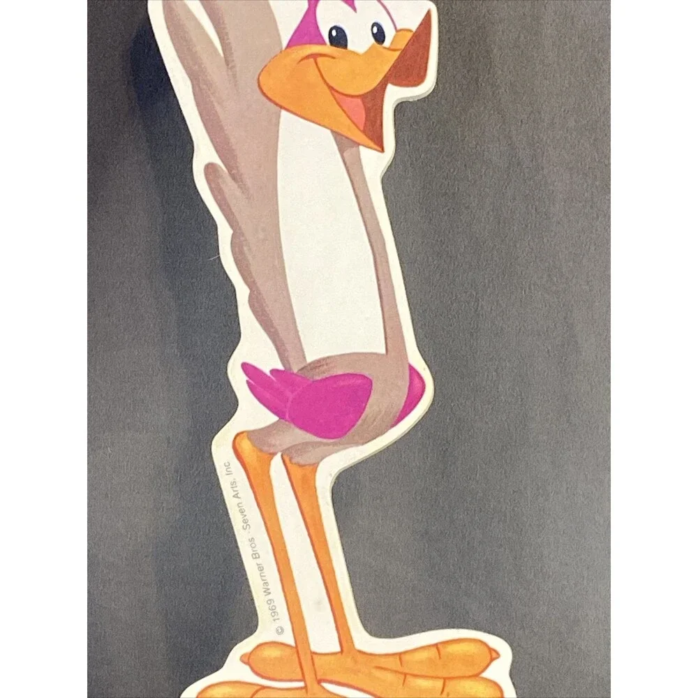 Road Runner Game Piece Replacement Part 1969 Warner Bros cardboard cutout